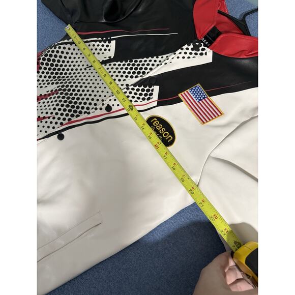 Reason Men's Pit Crew Racing Jacket - Black/Red Sz Small - Picture 5 of 9